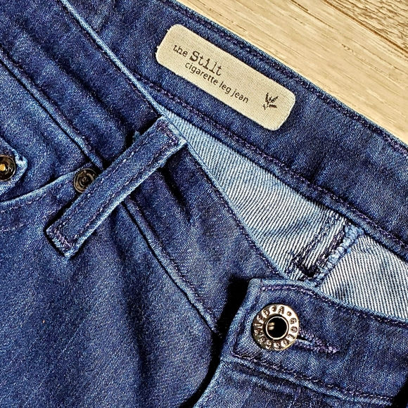 Ag Adriano Goldschmied Dark Stilt Cigarette Leg Jeans - Picture 3 of 8